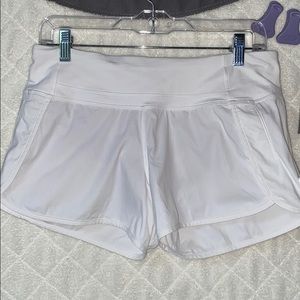 lulu lemon white shorts